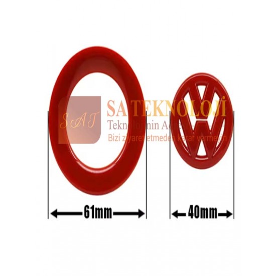 Volkswagen direksiyon logo ve çerçeve seti