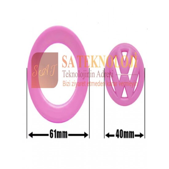 Volkswagen direksiyon logo ve çerçeve seti