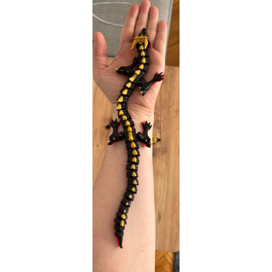 3D Hareketli Ejderha 34 cm Esnek Dragon Fidget Oyuncak