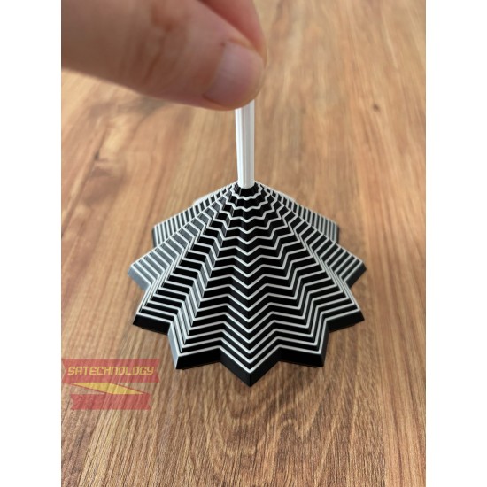 Hareketli Yıldız Oyuncak – 3D Baskı Stres Çarkı, Masaüstü Dekorasyon ve Eğlenceli Oyuncak(Yıldız)
