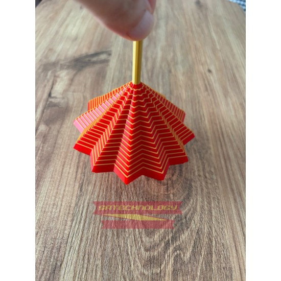 Hareketli Yıldız Oyuncak – 3D Baskı Stres Çarkı, Masaüstü Dekorasyon ve Eğlenceli Oyuncak(Yıldız)