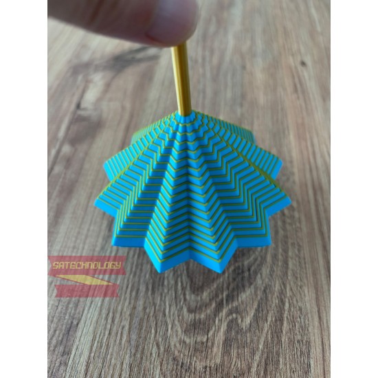 Hareketli Yıldız Oyuncak – 3D Baskı Stres Çarkı, Masaüstü Dekorasyon ve Eğlenceli Oyuncak(Yıldız)