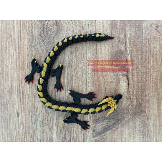 3D Hareketli Ejderha 34 cm Esnek Dragon Fidget Oyuncak