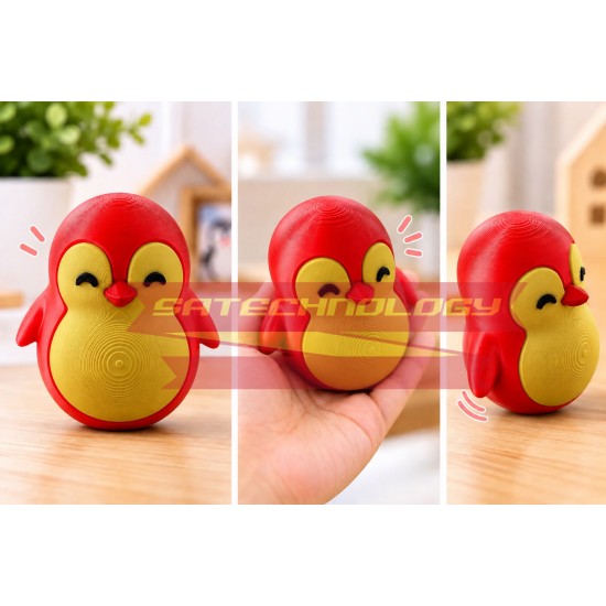 Penguen Roly Poly Oyuncak – Sallanan Denge Oyuncağı, Sevimli Dekoratif Penguen