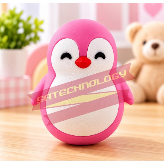 Penguen Roly Poly Oyuncak – Sallanan Denge Oyuncağı, Sevimli Dekoratif Penguen