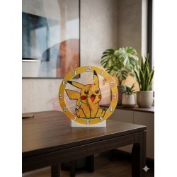 Pikachu Temalı Duvar ve Masa Saati – Dekoratif Çocuk Odası ve Oyun Odası Saati 22cm