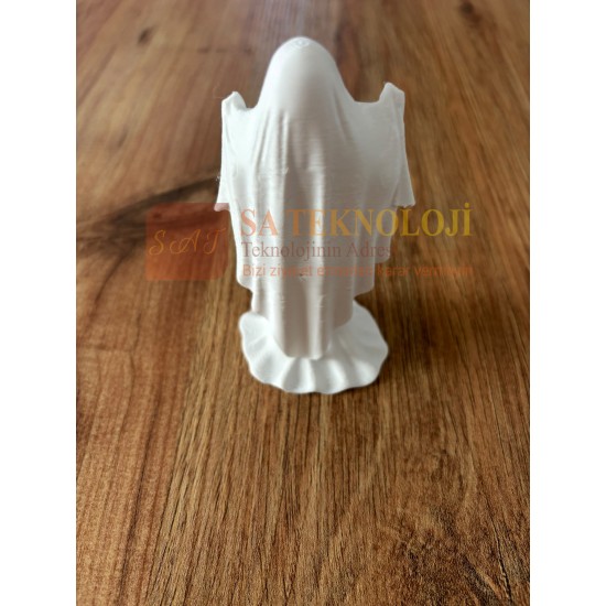 Hayalet Kadın Figürü Masaüstü Biblo – Halloween Dekorasyonu, Korku Temalı Süs (10cm)
