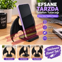 Telefon tutucu ejderha kanat şeklinde