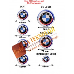 Bmw E39 kasa uyumlu logo seti 7 parça(50yıl Newtypeblue 51148132375-51148203864)