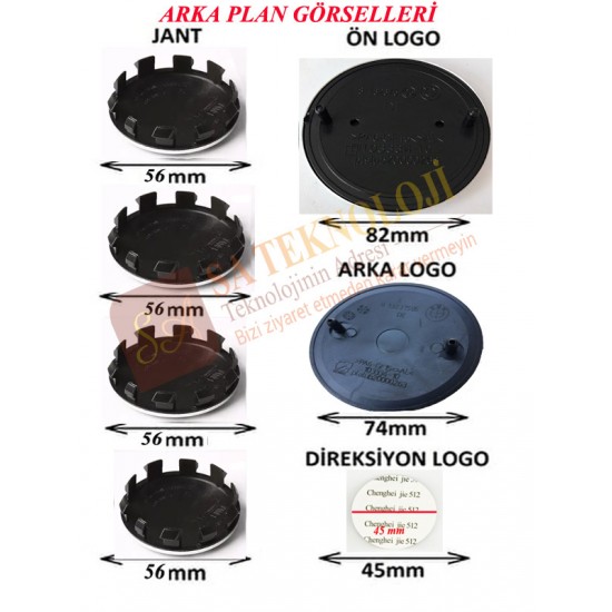 Bmw logo seti G20,G28,G30,G31,G32,G38 (FullSiyah 51148132375-51148219237)