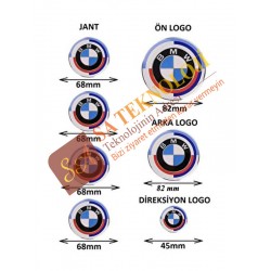 Bmw 50.yıl özel logo seti (NEWTYPE MAVİ BEYAZ)