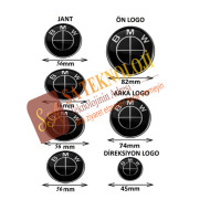 Bmw logo seti G20,G28,G30,G31,G32,G38 (FullSiyah 51148132375-51148219237)