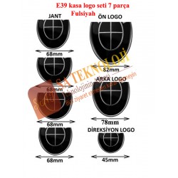 Bmw E39 kasa uyumlu logo seti 7 parça(Fulsiyah 51148132375-51148203864)
