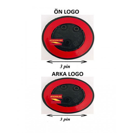 Bmw Kaput ve Bagaj Logo Takım Ön Arka 2 Li SET(FULLSİYAH )