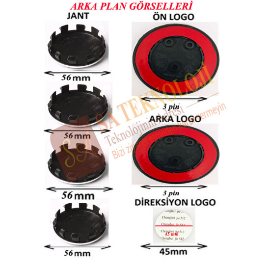 Bmw F20 logo seti Fullblack (Fullblack 51767288752 )