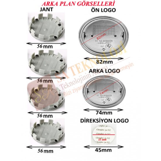 Bmw logo seti G20,G28,G30,G31,G32,G38 (FullSiyah 51148132375-51148219237)