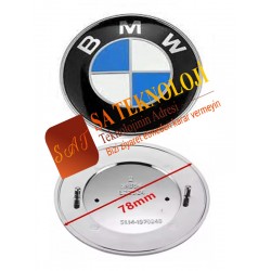 Bmw E39 kasa bagaj logosu  (Mavi Beyaz-51148203864)