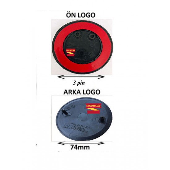 Bmw Kaput ve Bagaj Logo Takım Ön Arka 2 Li SET(SİYAH BEYAZ )