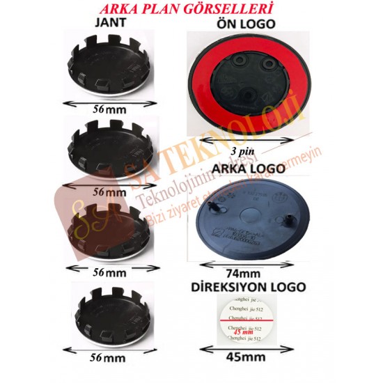 Bmw 50.yıl özel logo seti F30 3pin (Newworld Fullblack 51148132375-51148219237)