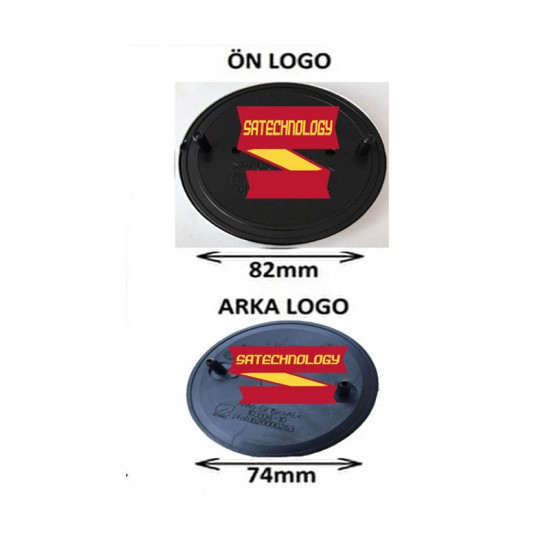 Bmw Kaput ve Bagaj Logo Takım Ön Arka 2 Li SET(SİYAH BEYAZ )