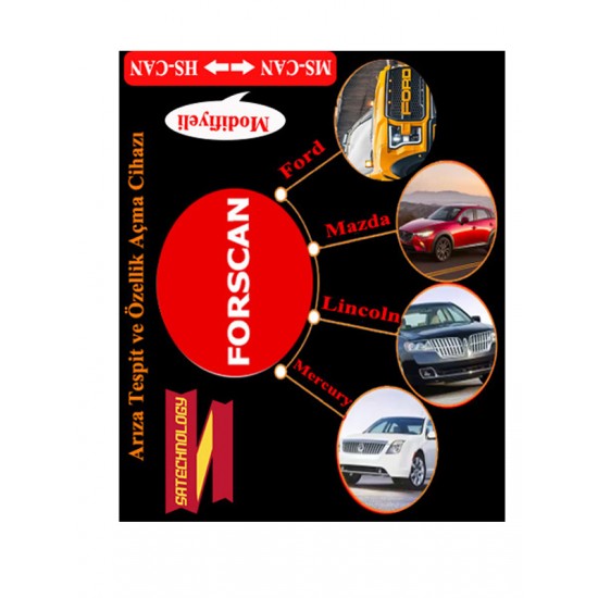 Ford-Mazda arıza tespit ve gizli özellik açma cihazı