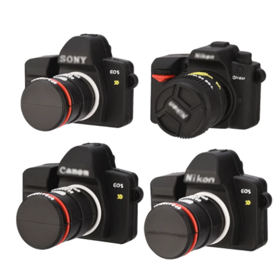 Fotoğraf makinesi şeklinde flash bellek