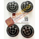 Bmw 50.yıl  jant göbeği logo 56 mm (NEWTYPEWORLD-FULLBLACK)