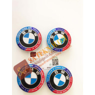 Bmw 50.yıl  jant göbeği logo 68mm (NewWorld MAVİ-BEYAZ)