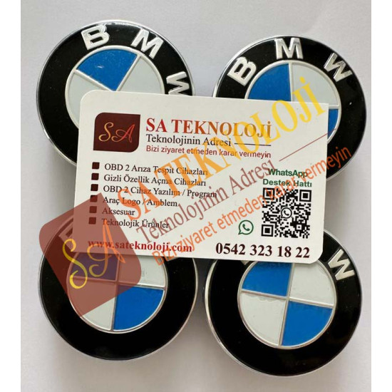 Bmw jant göbeği logo (MAVİ-BEYAZ)