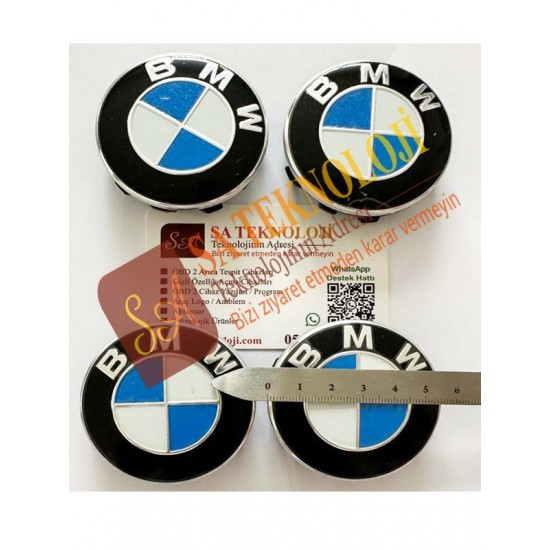 Bmw jant göbeği logo (MAVİ-BEYAZ)