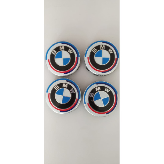 Bmw 50.yıl  jant göbeği logo 68mm (NEWTYPE MAVİ-BEYAZ)
