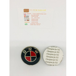Bmw direksiyon logo 45mm (RED-BLACK)