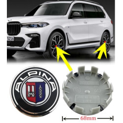 Bmw jant göbeği logosu 68mm (ALPİNA)
