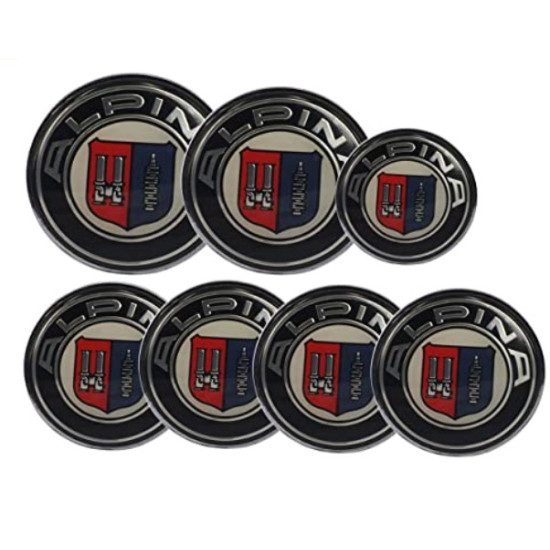 Bmw logo seti kaput-bagaj-jant-direksiyon(ALPİNA)