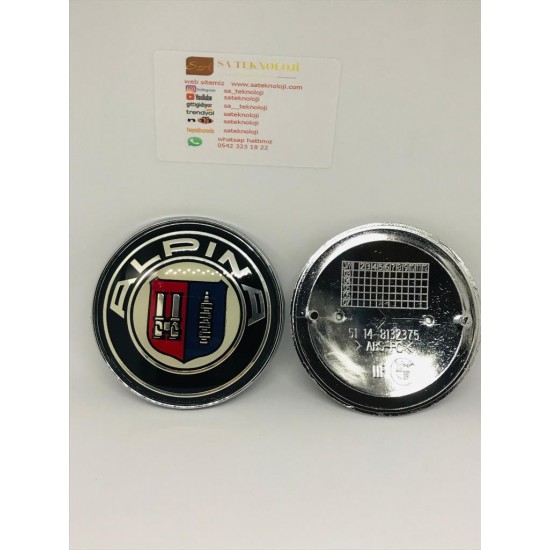 Bmw kaput bagaj logosu 74 mm - 82 mm (ALPİNA)