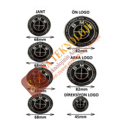 Bmw 50.yıl özel logo seti (Newworld Fullblack 51148132375-51148219237)