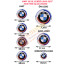 Bmw 50.yıl özel logo seti 3pin-82mm  f44,F52,F82kasa (NEWTYPEMB 51767288752-51148132375 )