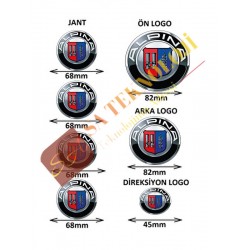 Bmw logo seti kaput-bagaj-jant-direksiyon(ALPİNA)