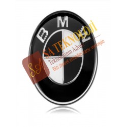 Bmw kaput bagaj logo seti 7 parça (Siyah-Beyaz)