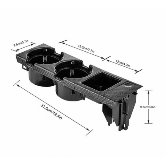 Bmw E46 bardaklık seti (carbon)