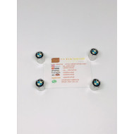 Bmw logolu sibop kapağı (mavi-beyaz)