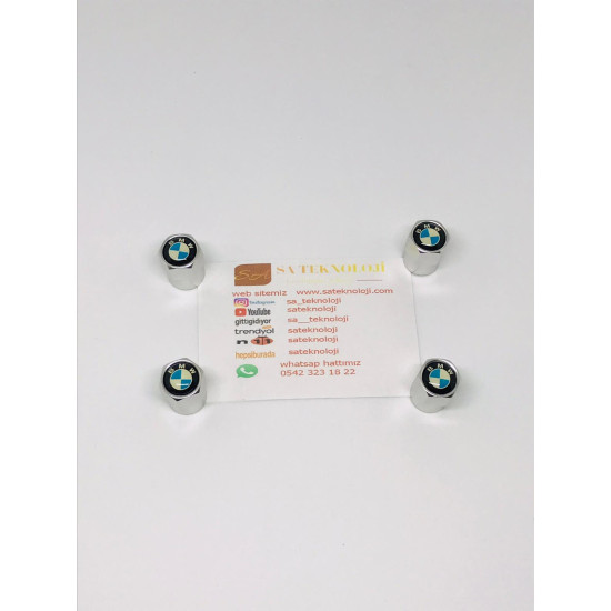 Bmw logolu sibop kapağı (mavi-beyaz)