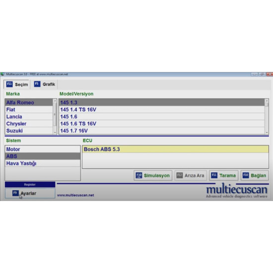 Arıza tespit cihazları program kurulumu servis ücreti